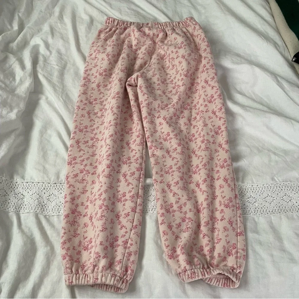 GAP x loveshackfancy LARGE Floral Jogger Sweatpants Girls Pink kids